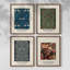 "William Morris", ensemble de 4 reproductions encadrées-540903287-540903285