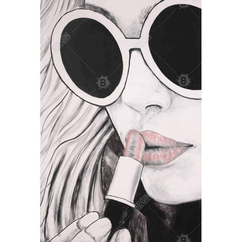 "Incognito" sur toile, H 36 po x l 24 po