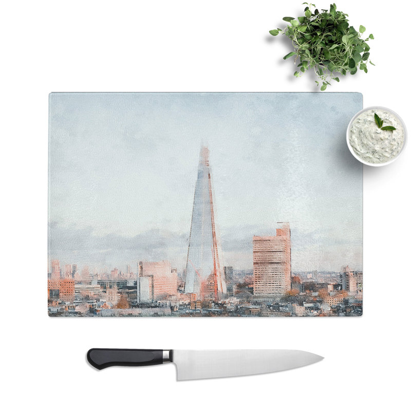 The Shard in London Vol.5 Chopping Board, 0.4cm H x 20cm W x 28.5cm L