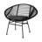 Elegant Outdoor Basket Chair For Relaxing - Grey, Iron And Plastic, 29.52 In. Height, 23.24 Width, 37.5 Depth, 11.48 Lb, Assembly Required Stylish Lounging