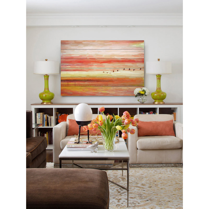 «Flying South» par Parvez Taj - reproduction sur bois, 40 po x 60 po, 40 po x 60 po