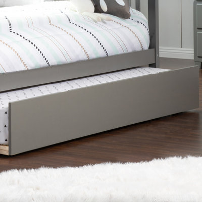 Lit gigogne escamotable en bois massif Rasnick