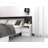Taahir 2-Drawer Bedside Table with Open Shelf 40 cm White