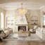 Modern American 4-tier Glass Chandelier In Gold, Led 3-colour Dimmable Ceiling Light