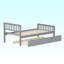 Lit plateforme simple en bois massif-1351468621