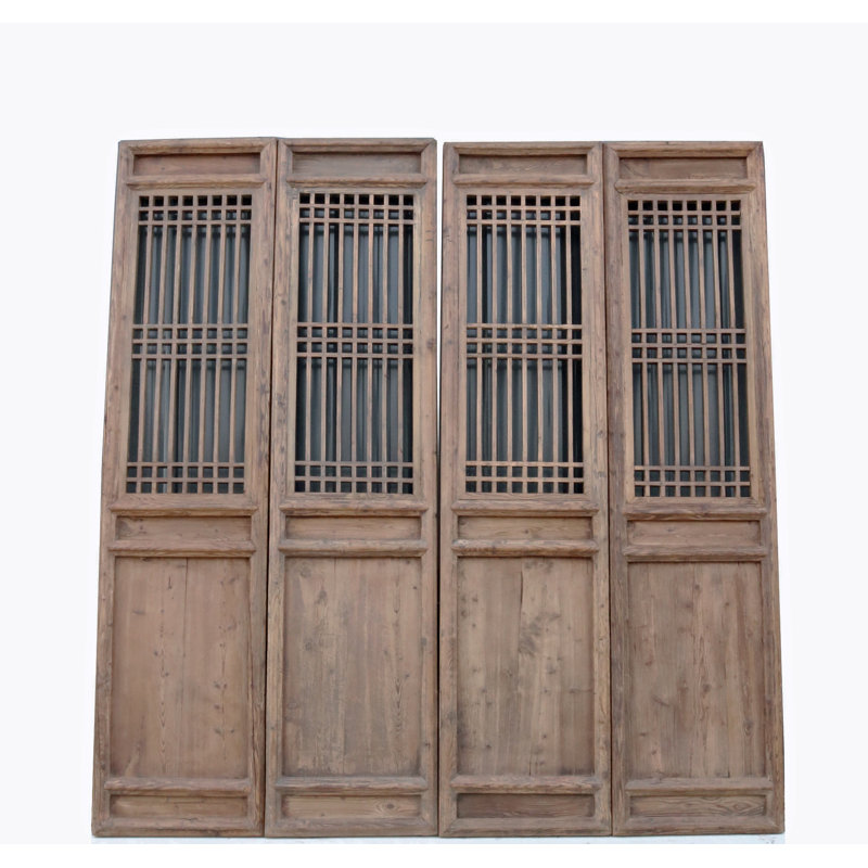 Portes moustiquaires pliantes en pin brut