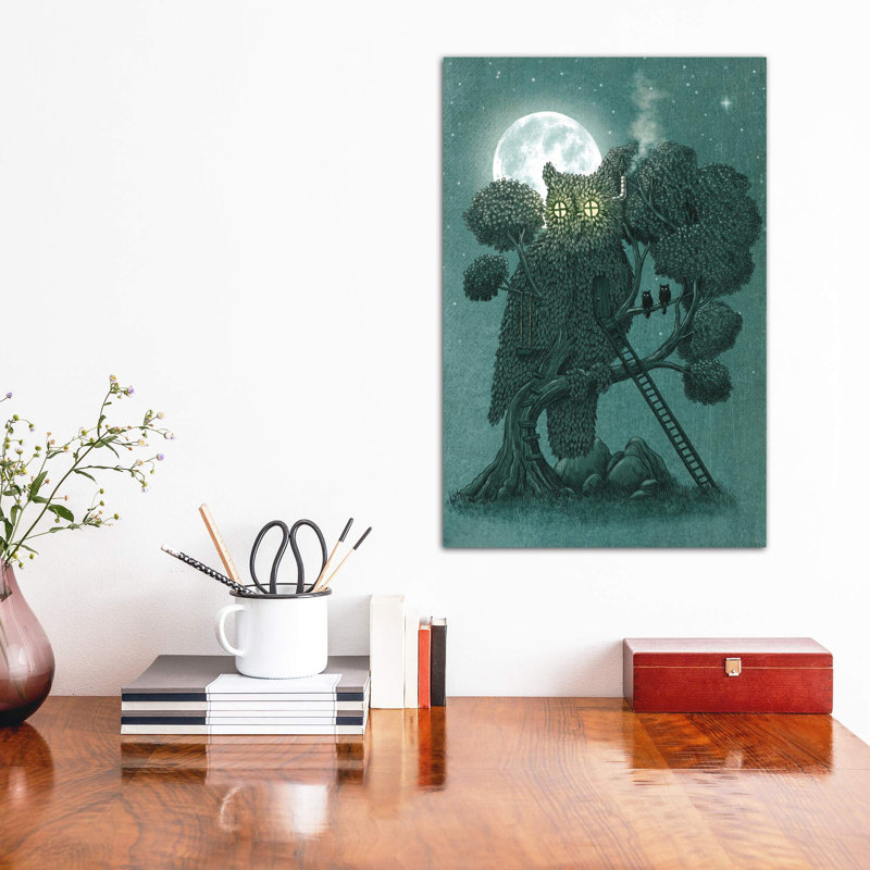 «Night Watch» par Terry Fan - impression, H 40 po x l 26 po x P 1,5 po, Toile tendue, Pas de tapis