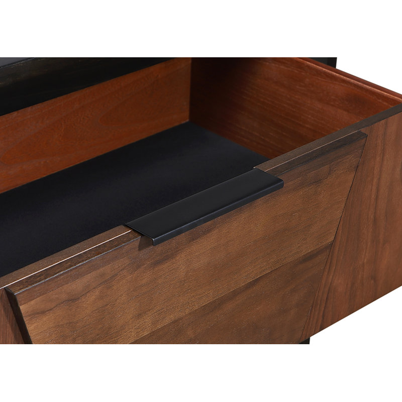 Commode à 6 tiroirs de style traditionnel Houston en bois de noyer