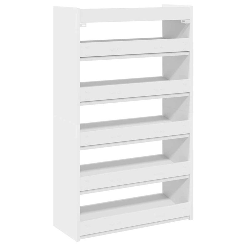 Shoe Rack Old Wood 60X25x81 Cm Engineered Wood, White