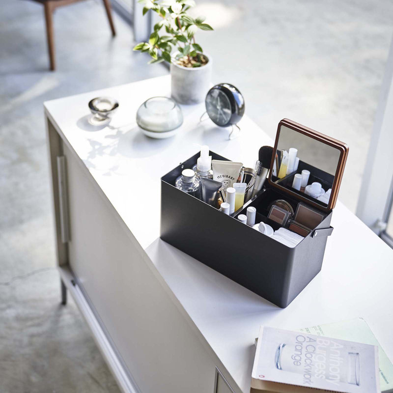 Miroir de rangement Yamazaki Home, Noir