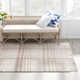 Cay Plaid Flatweave Recycled P.E.T. Indoor/Outdoor Area Rug in Taupe/Beige