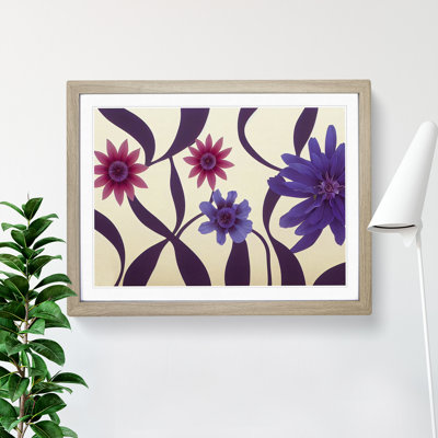Appealing Flowers 1 Piece Single Picture Frame Wall Art