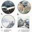 Grande muraille de Chine, paysage III - art mural en porcelaine-808408528