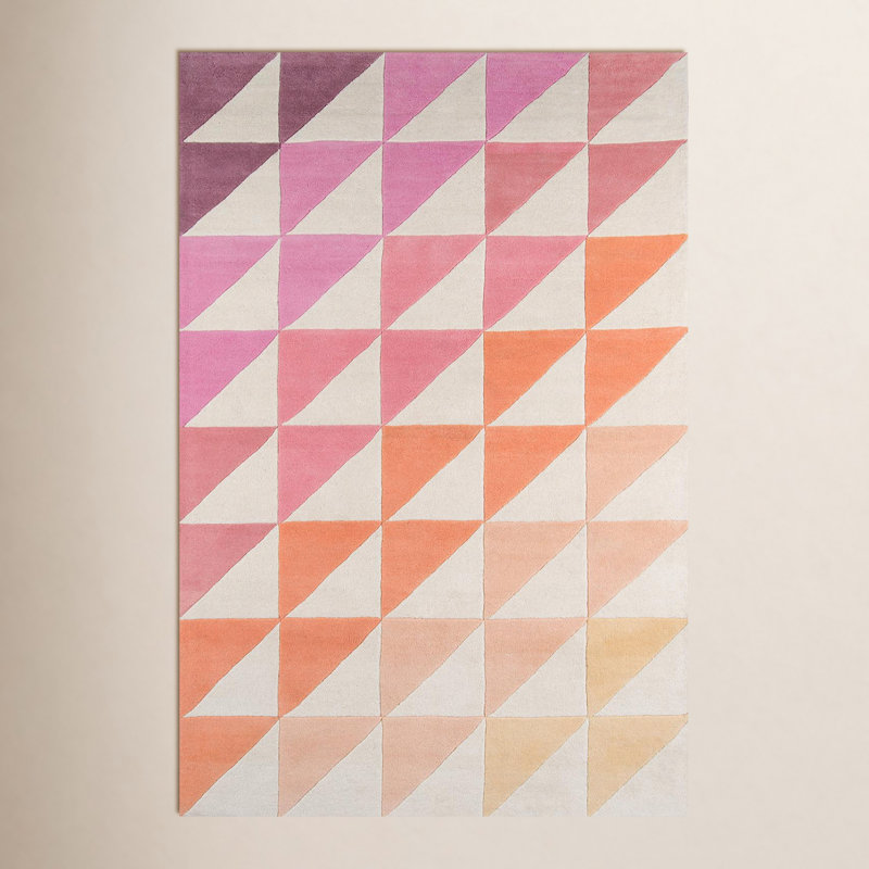 Glory Hand Tufted Wool Geometric Indoor Rug, Runner 2'3" x 8'