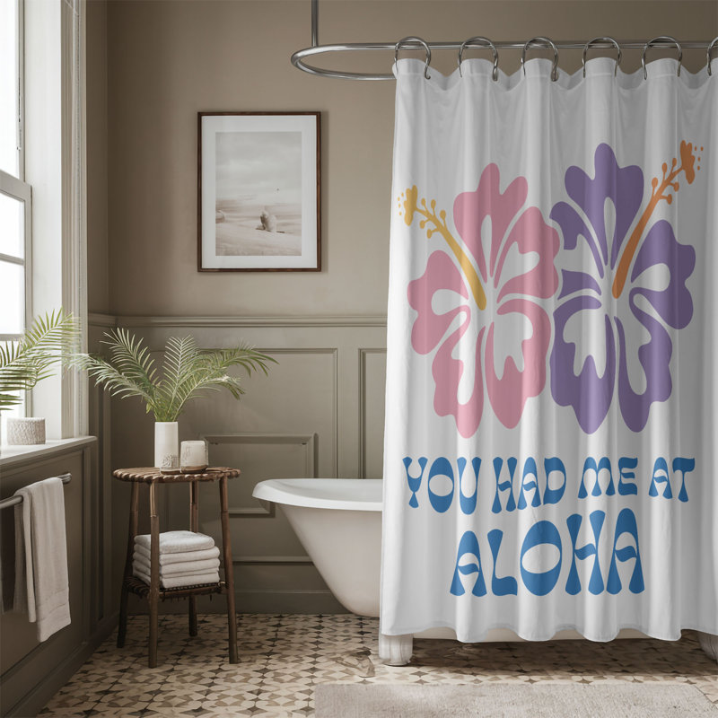 Trennan Floral Shower Curtain, H 74 po x l 71 po