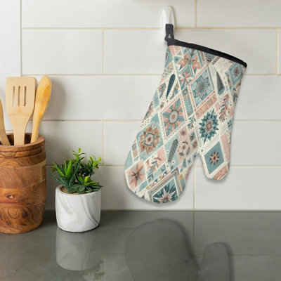 Boho Symbols Oven Mitt
