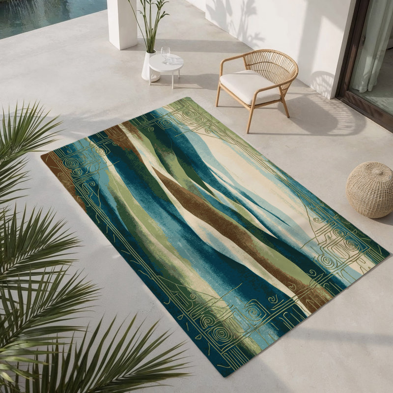 Tapis intérieur et extérieur Stellar, Rectangle 1 pi 6 po x 2 pi 6 po