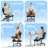 Cross Legged Office Chair Cloud Criss Cross Desk Chair With Lumbar Support Height Adjustable Swivel Yoga Chair Kneeling Chair-1934103908