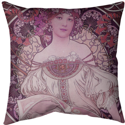 Housse de coussin Alphonse Mucha