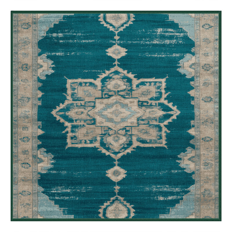 Tapis vert lavé à la machine, Carré 3 pi