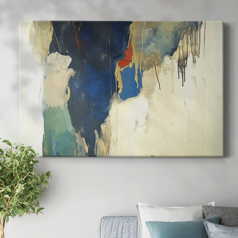 Paysage abstrait, série XVIII, H 18 po x l 27 po