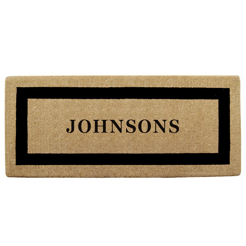 Tapis de porte antidérapant pour l'extérieur, Noir, L 22 po x L 36 po
