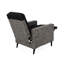 Fauteuil inclinable pour cour avec tissage durable, housse pour coussins d'eau, fonction de poussée, largeur de 27,04 po, profondeur de 31,7 po, hauteur de 40,88 po, coussin de patio confortable noir et gris
