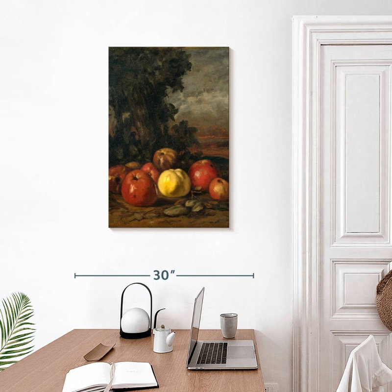 Nature morte aux pommes 1872, H 30 po x l 20 po