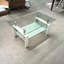 Table basse de salon en verre trempé transparent à 2 niveaux-2127526080