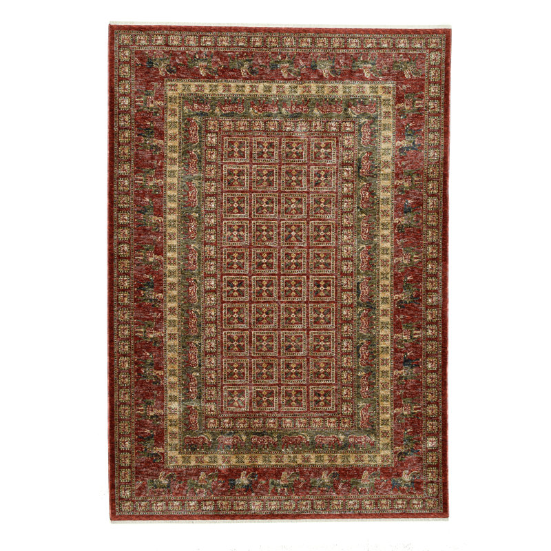 Machine Woven Brown/Red Indoor Rug, Rectangular 80 x 150cm