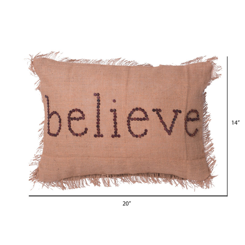 Embroidered Throw Pillow
