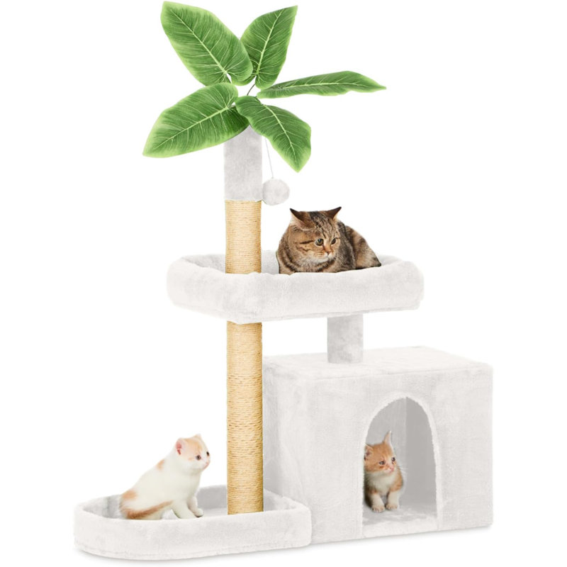 Braidyn-Drew 59'' H Cat Tree, White