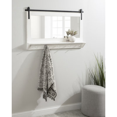 Dayanah Wood Flat Mirror