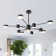 10 - Light LED Sputnik Modern Linear Chandelier