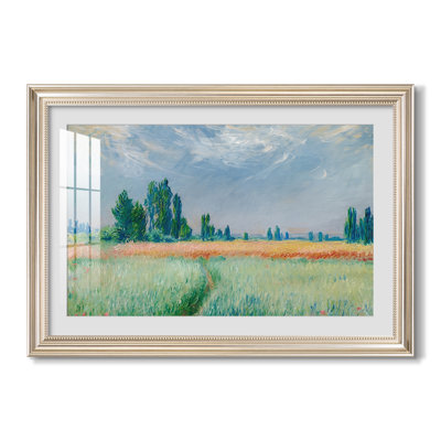 Le champ de blé (Champ de Blé), 1881 - Claude Monet - Toile encadrée sur mesure
