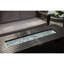 Table de foyer d'extérieur au propane au gaz 57In, aluminium, table de salle à manger avec foyer 50000BTU avec couvercle, verre à feu, rectangulaire, certification ETL, pour terrasse de jardin-moka-1825642636