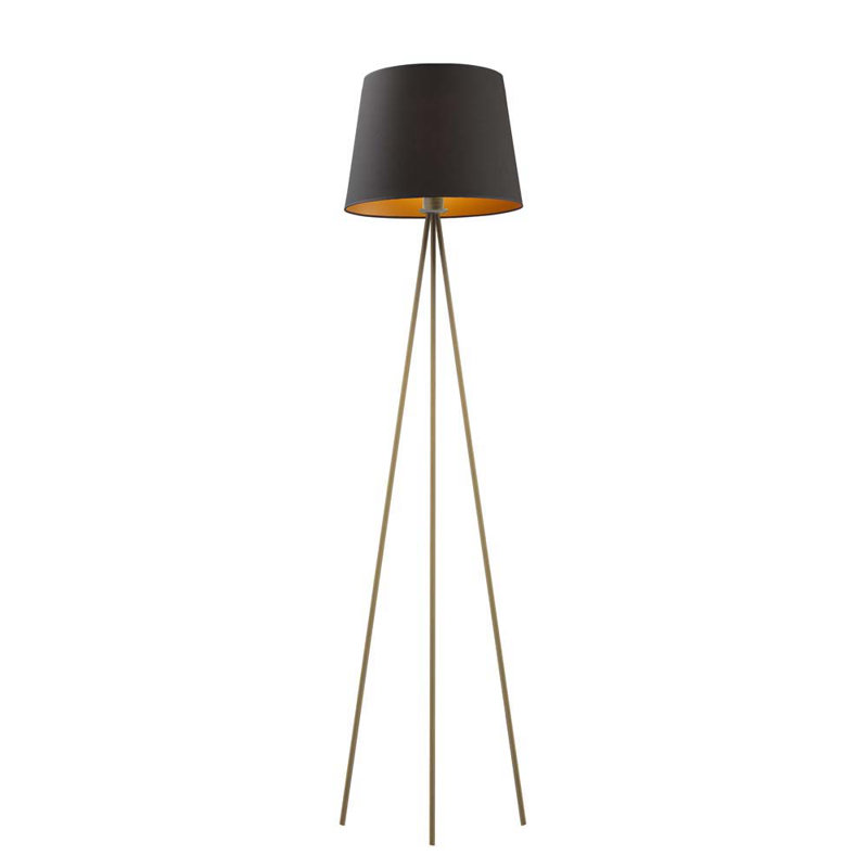 Gregg 153cm Tripod Floor Lamp, Gold, Black