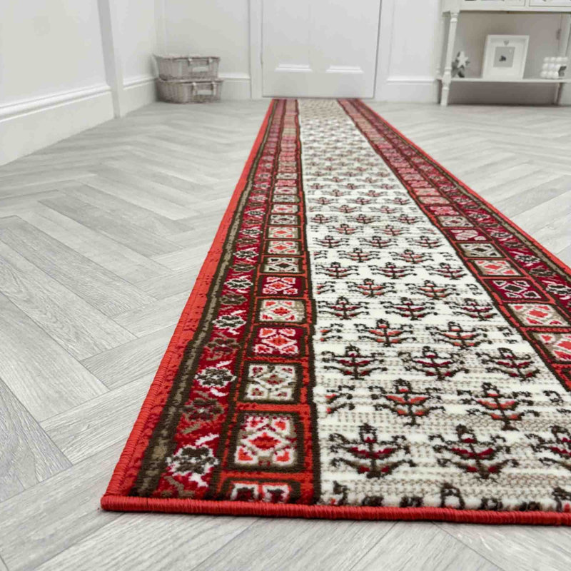 Runner Geometric Area Rug, Runner 60 x 420 cm