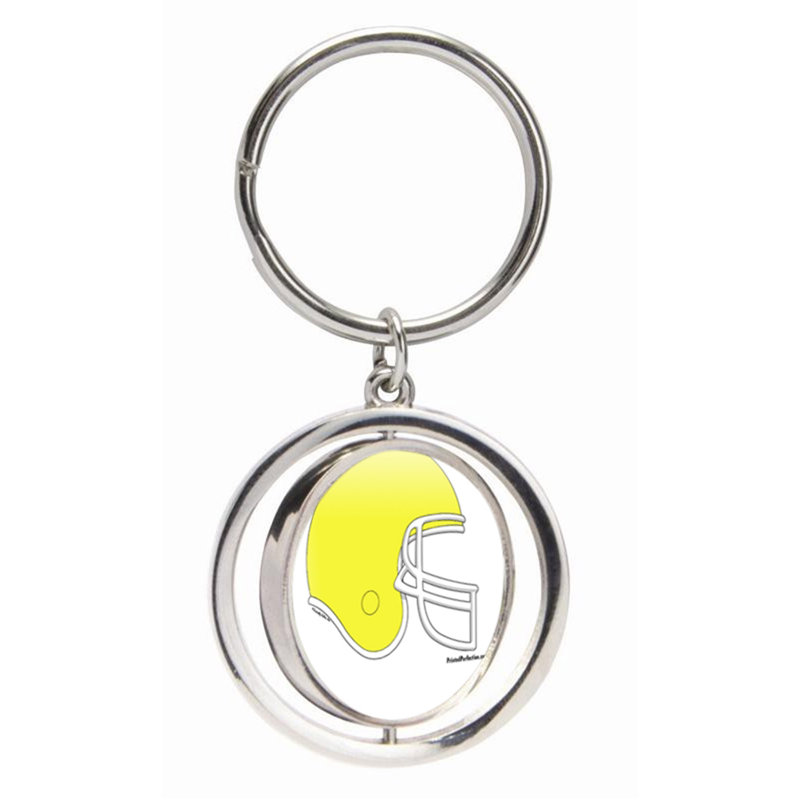 Casque de football personnalisé - Porte-clés à filer jaune, Oui