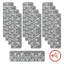 Tapis d'escalier antidérapants gris / blanc 9 x 28 po