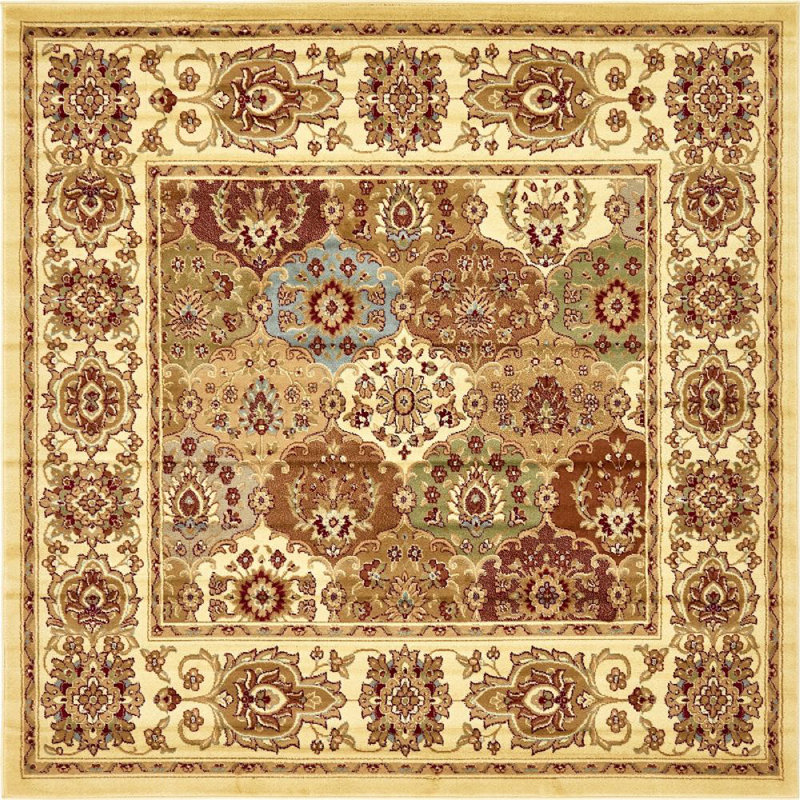 Wicklund Oriental Indoor Rug, Square 8'