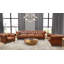 Canapé Chesterfield en cuir fleur Paris 97,2 po Paris Club-121429801