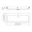 Dowell 48" Rectangular Drop-In Acrylic Single Bathroom Vanity Sink with Overflow, Wide Sink
