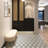 Interspace 6.7 in. x 15.44 in. Hexagon Polished Marble Mosaic Tile