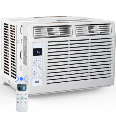 6,000 BTU DOE Quiet Window Air Conditioner ,3-in-1 Dry Mode, Fan with Remote Control