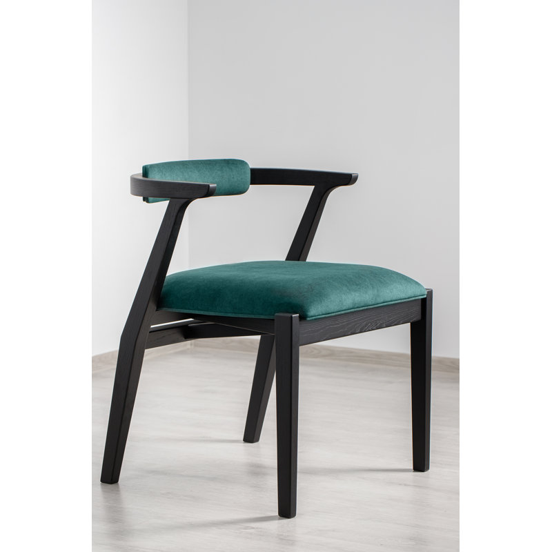 Ellis Dining Chair, Green, Black