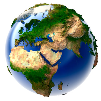 Miniature Real Earth - photographie sur toile tendue