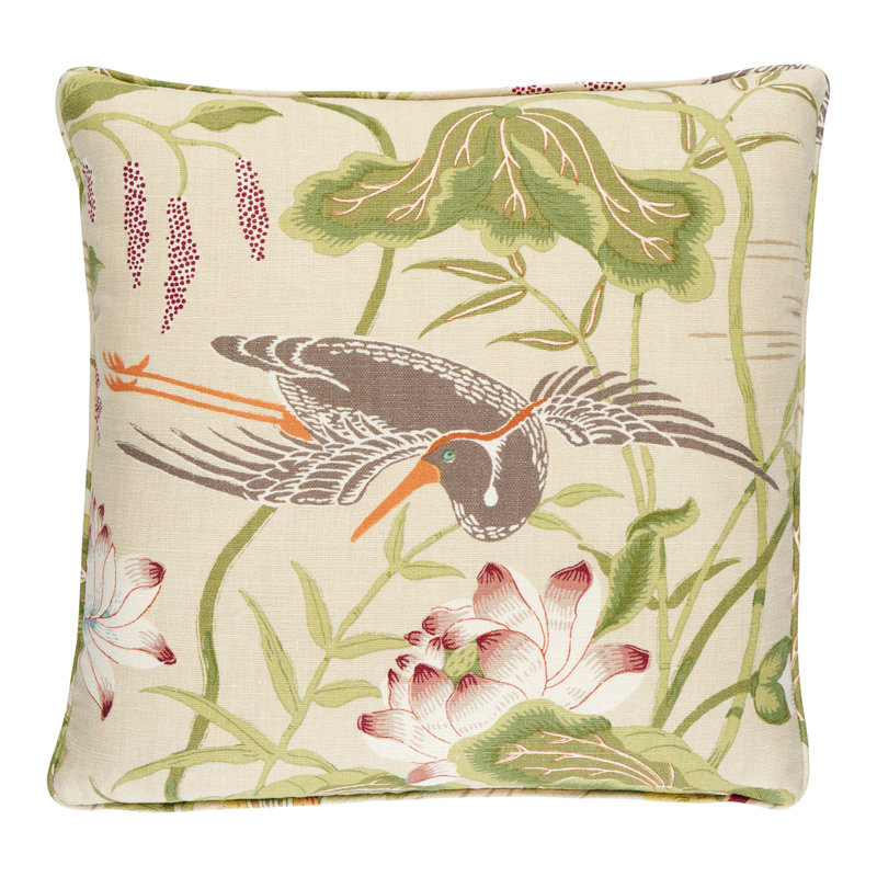 Lotus Garden Pillow, 18" x 18"