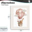 «Hot Air Balloon Animals», plaque murale par Christine Simpson, art