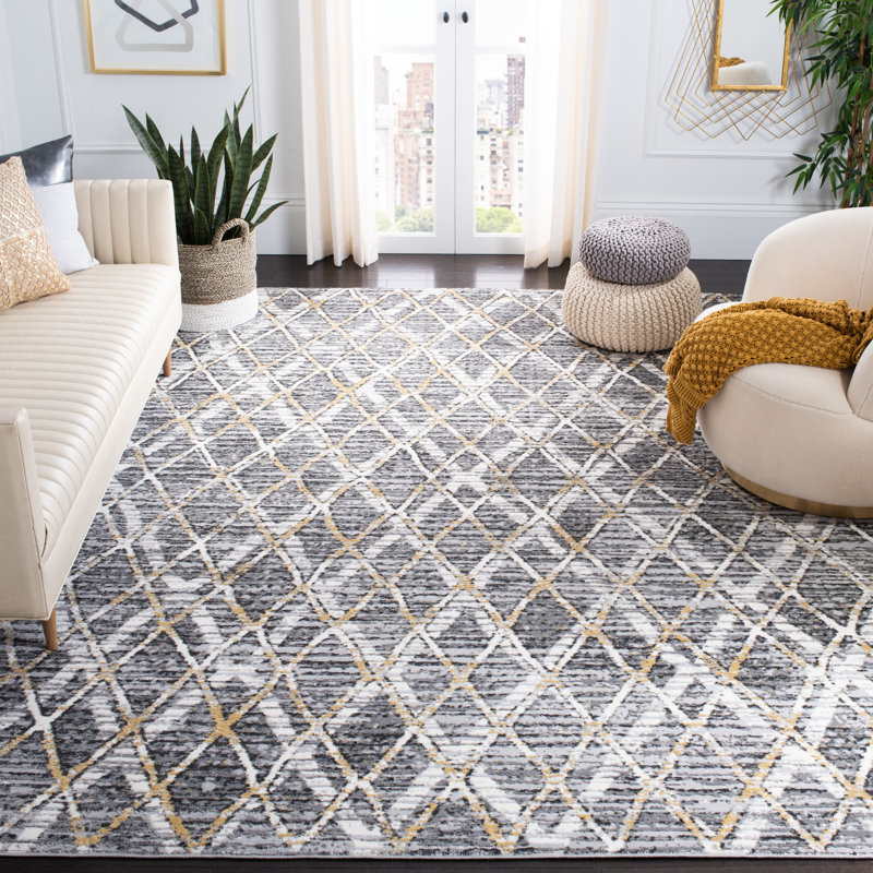 Weimer Performance Geometric Rug, Rectangle 5'3" x 7'6"